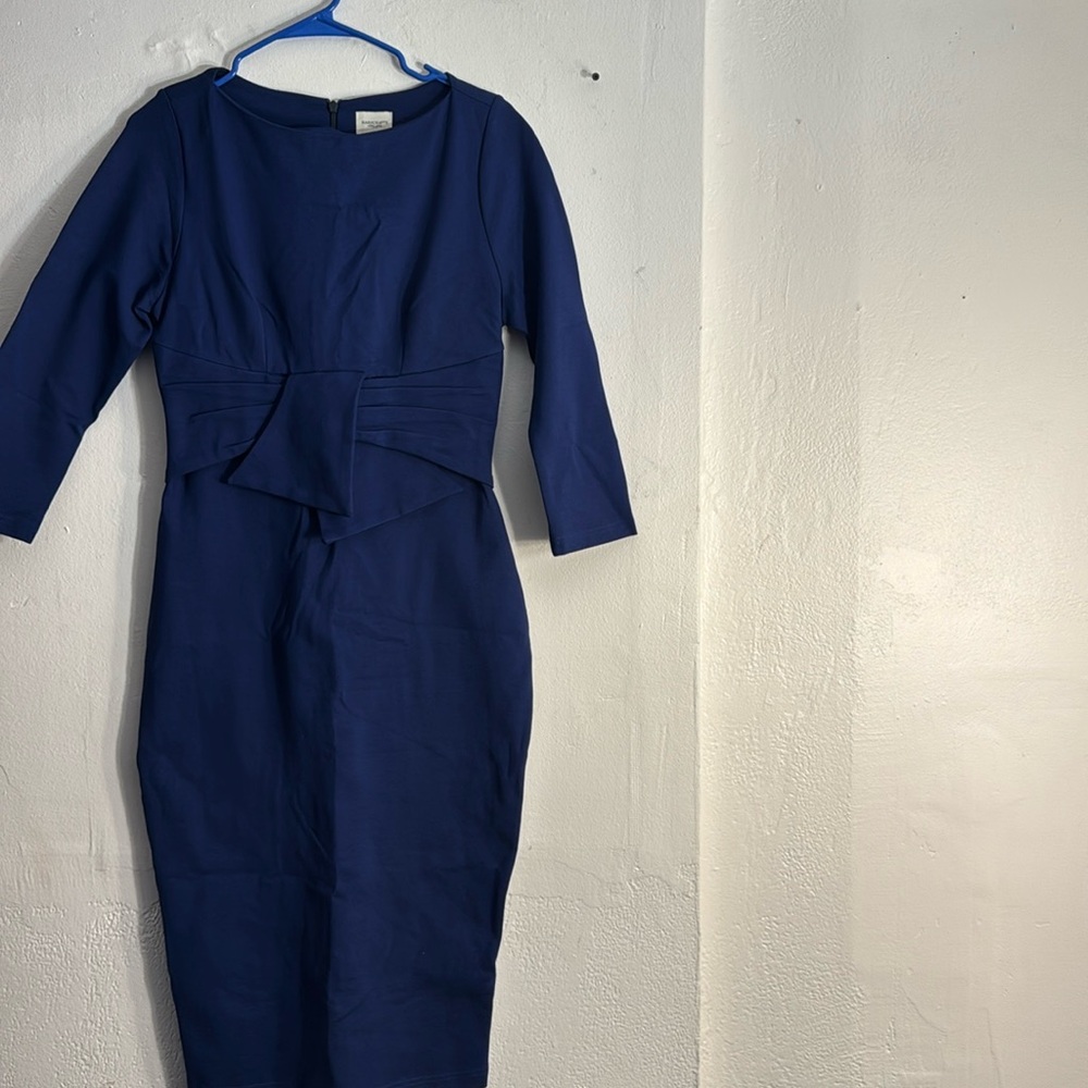 MaryCrafts Blue Sheath Dress Size 10 pre-owned